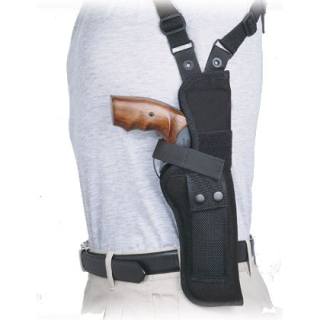 Pouzdro podpažní svislé pro revolver 6" s oboustranným křížovým závěsem
