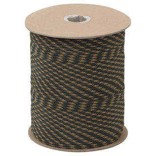 Šňůra PARACORD nylon 550LB na cívce 300m 4mm WOODLAND
