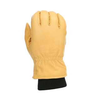 Rukavice zimní OUTDOOR kožené ŽLUTÉ vel. M
