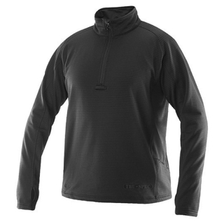 Triko 24-7 GRID FLEECE dlouhý rukáv ČERNÉ vel. XL