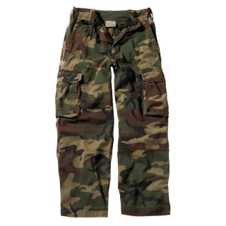 Kalhoty dětské VINTAGE PARATROOPER WOODLAND vel. S