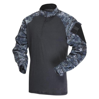 Košile taktická COMBAT TRU 1/4 ZIP MIDNIGHT DIGITAL vel. L-R