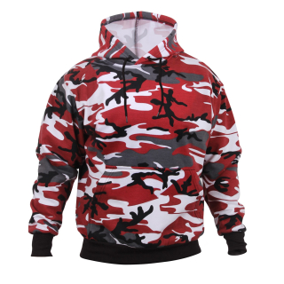 Mikina s kapucí RED CAMO vel. M