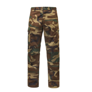 Kalhoty BDU RELAXED ZIPPER FLY WOODLAND vel. 3XL