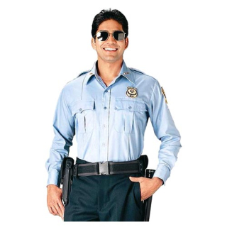 Košile POLICIE A SECURITY dl. rukáv SV.MODRÁ vel. M