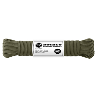 Šňůra PARACORD polyester 550LB 30m 4mm OLIV
