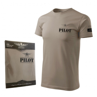 Triko PILOT HNĚDÉ vel. L