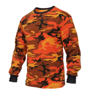 Triko s dlouhým rukávem ORANGE CAMO vel. M