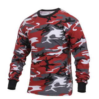 Triko s dlouhým rukávem RED CAMO vel. XXL