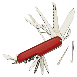 Nůž zavírací RED SWISS ARMY 14 funkcí