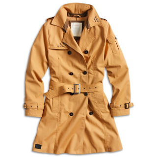 Kabát TRENCHCOAT dámský HNĚDÝ vel. XL