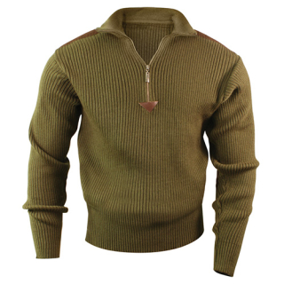 Svetr ACRYLIC COMMANDO 1/4 zip ZELENÝ vel. 3XL
