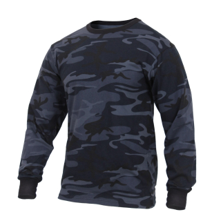 Triko s dlouhým rukávem MIDNIGHT BLUE CAMO vel. XL