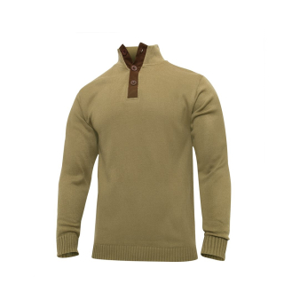 Svetr 3 knoflíky KHAKI vel. XL