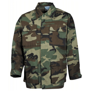 Blůza US střih BDU rip-stop WOODLAND vel. S