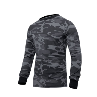 Triko s dlouhým rukávem BLACK CAMO vel. S