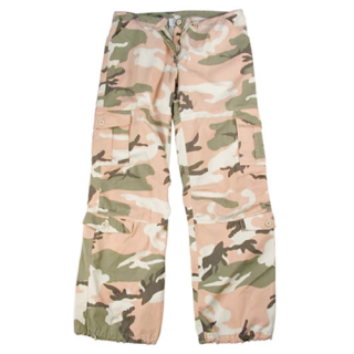 Kalhoty dámské VINTAGE PINK CAMO vel. S