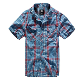 Košile ROADSTAR krátký rukáv ČERVENO/MODRÁ vel. 4XL