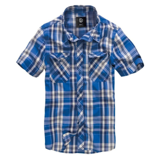 Košile ROADSTAR krátký rukáv MODRÁ vel. 5XL