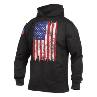 Mikina CONCEALED CARRY s kapucí US vlajka BAREVNÁ vel. 3XL