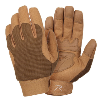 Rukavice MILITARY MECHANICS COYOTE BROWN vel. XL