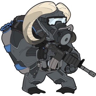 Nášivka FROGMAN OX velcro