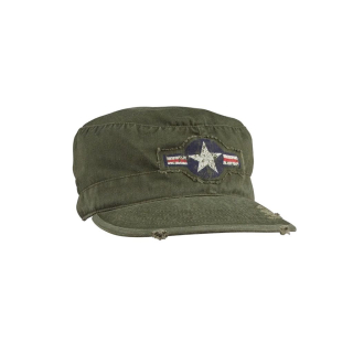 Čepice VINTAGE FATIGUE AIR CORP ZELENÁ vel. L