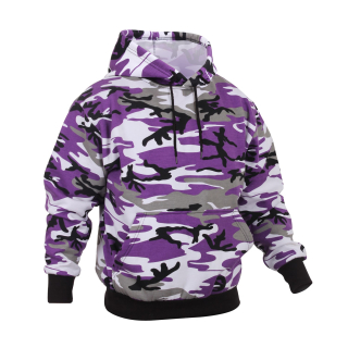 Mikina s kapucí ULTRA VIOLET CAMO vel. L