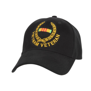 Čepice VIETNAM VETERAN baseball ČERNÁ