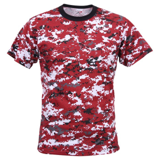 Triko DIGITAL RED CAMO vel. S