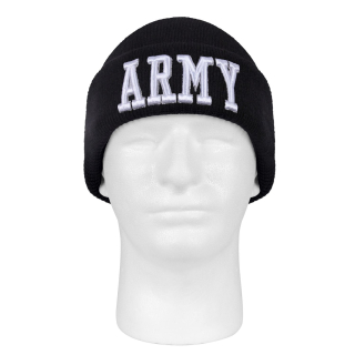 Čepice pletená DELUXE 3D ARMY ČERNÁ