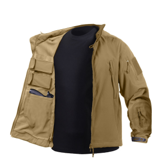 Bunda CONCEALED CARRY softshell COYOTE BROWN vel. 4XL