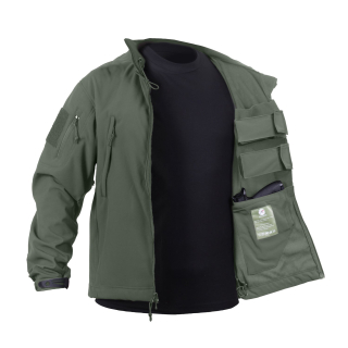Bunda CONCEALED CARRY softshell ZELENÁ