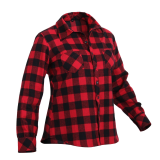 Košile DÁMSKÁ FLANNEL kostkovaná ČERVENÁ vel. L