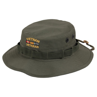 Klobouk VIETNAM VETERAN logo ZELENÝ vel. 7