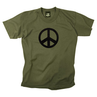 Triko PEACE ZELENÉ vel. XXL