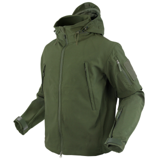 Bunda Summit SOFTSHELL ZELENÁ vel. M