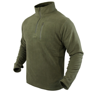 Mikina CONDOR 1/4 ZIP FLEECE ZELENÁ vel. M