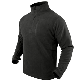 Mikina CONDOR 1/4 ZIP FLEECE ČERNÁ vel. XL