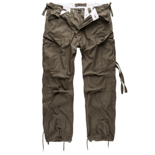 Kalhoty VINTAGE FATIGUE ZELENÉ