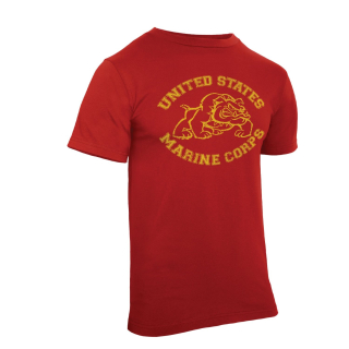 Triko VINTAGE U.S. MARINE BULLDOG ČERVENÉ vel. M