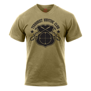 Triko TERRORIST HUNTING CLUB COYOTE BROWN