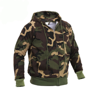 Mikina s kapucí THERMAL na zip WOODLAND vel. L