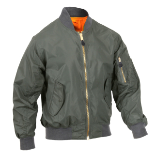 Bunda bomber MA1 FLIGHT odlehčená SAGE vel. 3XL