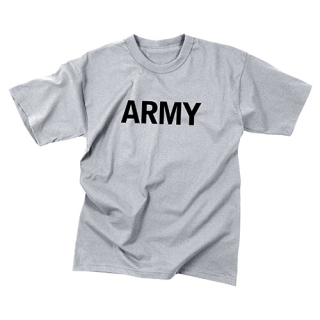 Triko dětské s nápisem ARMY ŠEDÉ vel. XS