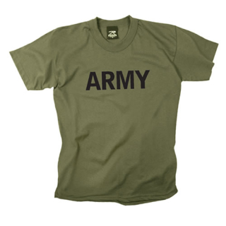 Triko dětské s nápisem ARMY ZELENÉ vel. XS