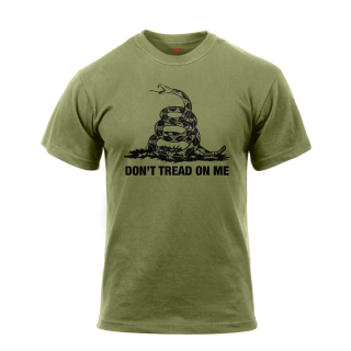 Triko DON´T TREAD ON ME Vintage ZELENÉ vel. S