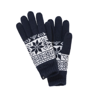 Rukavice SNOW pletené MODRÉ vel. L