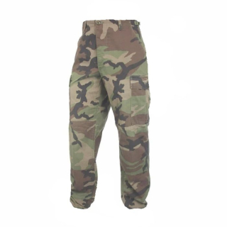 Kalhoty US BDU polní WOODLAND kepr použité vel. XS-L