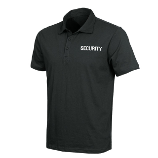 Polokošile s límečkem bavlněné SECURITY krátký rukáv GOLF ČERNÉ vel. L